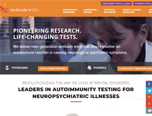 Tablet Screenshot of moleculeralabs.com